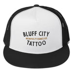 Logo Flat Bill Trucker Cap