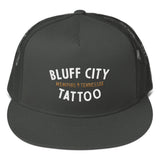 Logo Flat Bill Trucker Cap